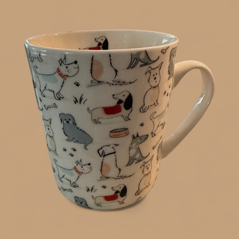 Adorable Dog Pattern Ceramic Mug
